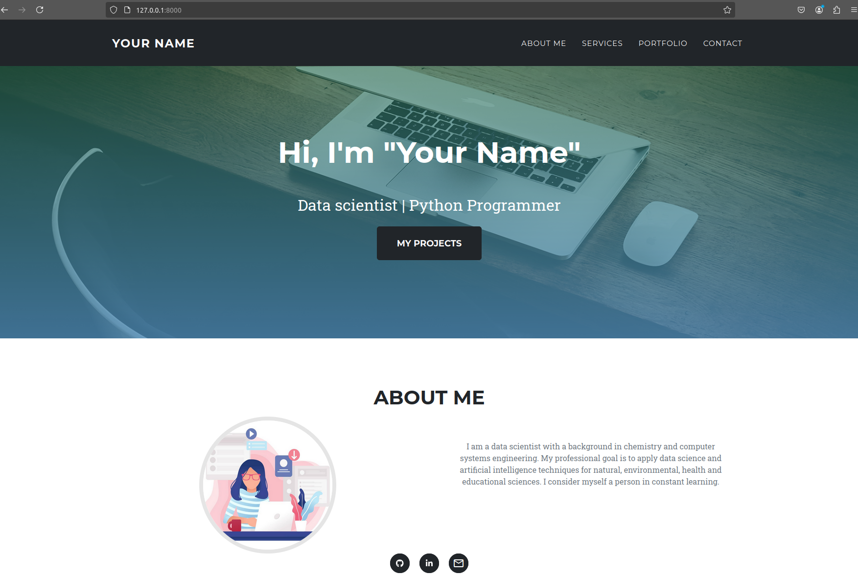 Django Portfolio Website